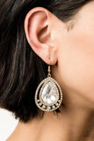 D200 - All Rise for Her Majesty Earrings by Paparazzi Accessories on Fancy5Fashion.com