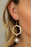 D211 - SoHo Solo Gold Earrings by Paparazzi Accessories on Fancy5Fashion.com