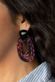D130 - The HAUTE Zone Earrings by Paparazzi Accessories on Fancy5Fashion.com