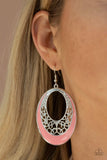 D6 - Orchard Bliss Orange Earring by Paparazzi Accessories on Fancy5Fashion.com