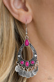 D132 - Island Escapade Pink Earrings by Paparazzi Accessories on Fancy5Fashion.com