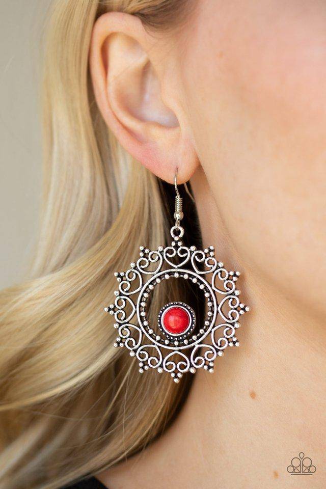 D239 - Wreathed Whimsicality Earrings by Paparazzi Accessories on Fancy5Fashion.com