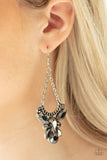 D203 - Bling Bouquets Silver Earrings by Paparazzi Accessories on Fancy5Fashion.com