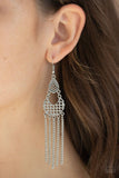 D236 - Insane Chain Silver Earrings by Paparazzi Accessories on Fancy5Fashion.com