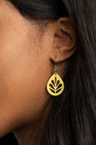 D213 - LEAF Yourself Wide Open Earring by Paparazzi Accessories on Fancy5Fashion.com