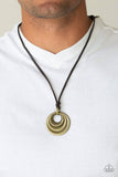A268 - Desert Spiral Brass Necklace by Paparazzi Accessories on Fancy5Fashion.com