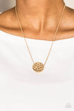 A104 - The BOLD Standard, Paparazzi Gold Necklace by Paparazzi Accessories on Fancy5Fashion.com