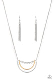 A117 - Artificial Arches Necklace in Black or Silver by Paparazzi Accessories on Fancy5Fashion.com