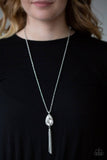 A134 - Elite Shine White Necklace by Paparazzi Accessories on Fancy5Fashion.com