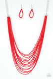 A153 - Peacefully Pacific Seed Bead Necklace by Paparazzi Accessories on Fancy5Fashion.com