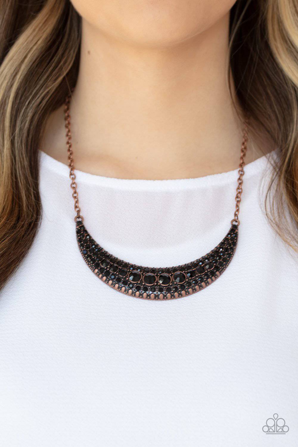 A164 - Moon Child Magic Copper Necklace by Paparazzi Accessories on Fancy5Fashion.com