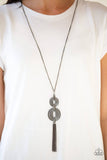 A166 - Timelessly Tasseled Black Necklace by Paparazzi Accessories on Fancy5Fashion.com