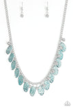 A185 - Vintage Gardens Blue Necklace by Paparazzi Accessories on Fancy5Fashion.com