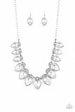 A19 - FEARLESS Is More Silver Necklace by Paparazzi Accessories on Fancy5Fashion.com
