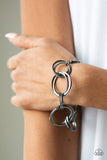 A20 - Jump Into the Ring Black Necklace Set by Paparazzi Accessories on Fancy5Fashion.com