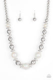 A209 - Twinkle, Twinkle, I'm the Star White Necklace by Paparazzi Accessories on Fancy5Fashion.com
