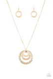 A225 - Savagely She-Wolf - Gold Necklace by Paparazzi Accessories on Fancy5Fashion.com