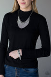 A259 - Bragging Rights Silver Necklace by Paparazzi Accessories on Fancy5Fashion.com