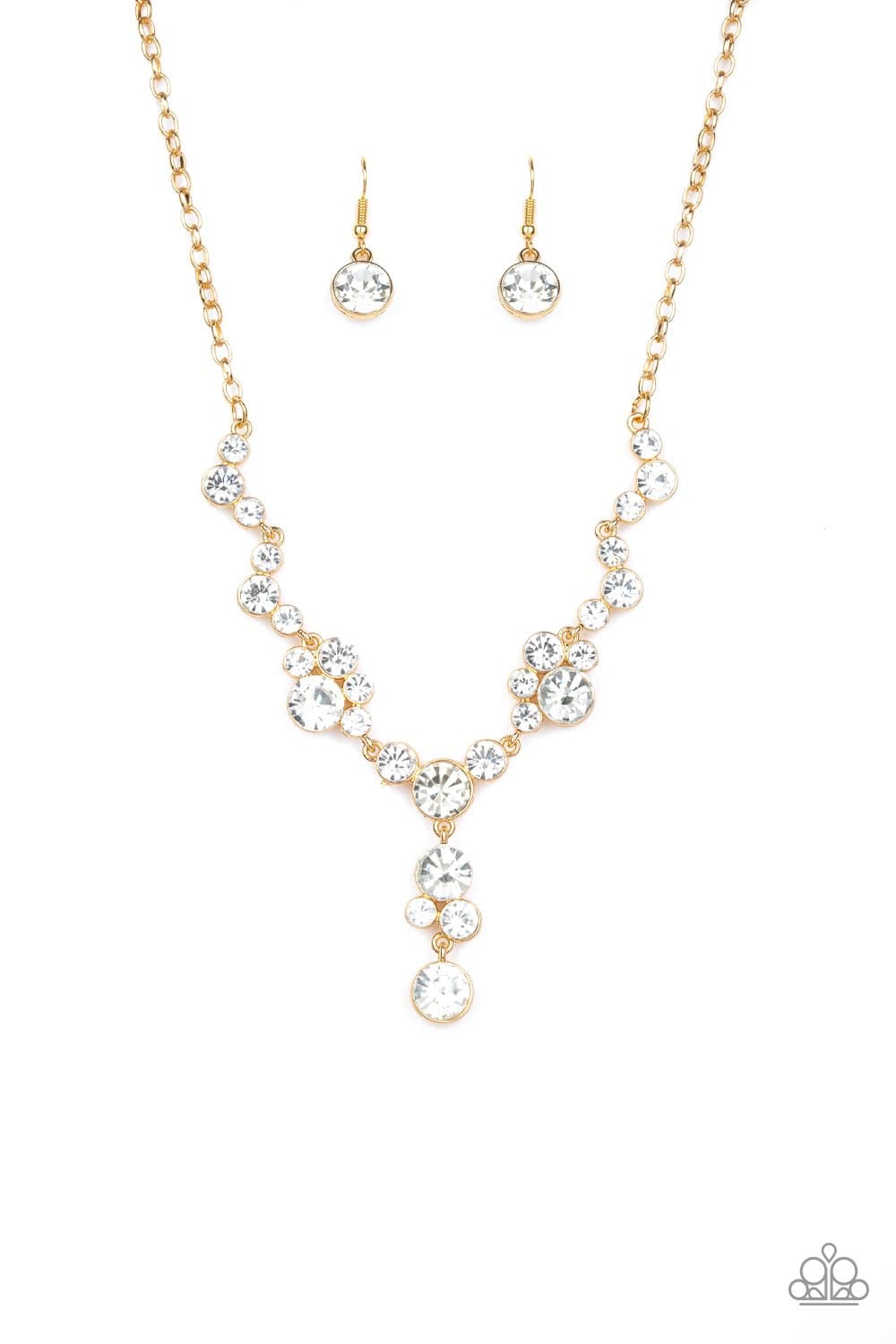 A292 - Inner Light Gold Necklace by Paparazzi Accessories on Fancy5Fashion.com