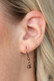 A309 - Keep Your Eye On The Pendulum Copper Necklace by Paparazzi Accessories on Fancy5Fashion.com