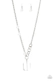 A384 - Never A Dull Moment, Paparazzi White Necklace by Paparazzi Accessories on Fancy5Fashion.com