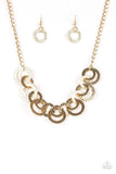 A57 - Treasure Tease Gold Necklace by Paparazzi Accessories on Fancy5Fashion.com