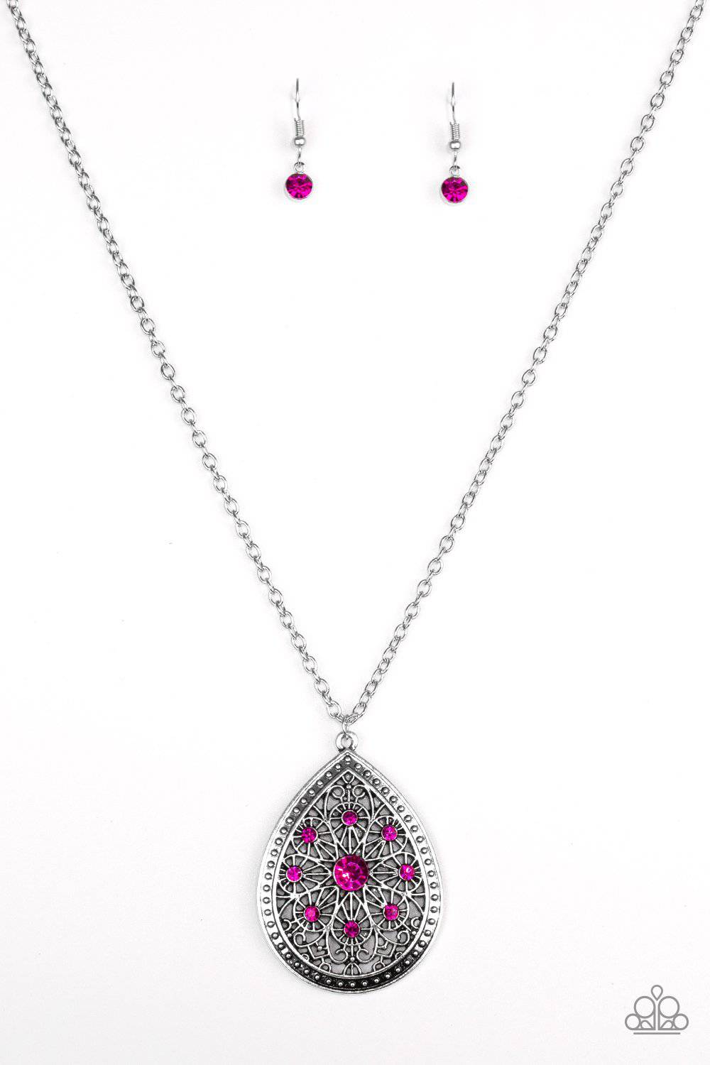A68 - I am Queen Pink Necklace by Paparazzi Accessories on Fancy5Fashion.com