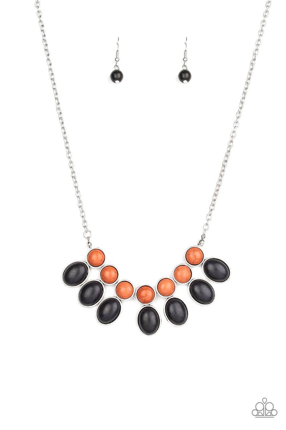 A73 - Environmental Impact Black Necklace by Paparazzi Accessories on Fancy5Fashion.com