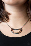 A117 - Artificial Arches Necklace in Black or Silver by Paparazzi Accessories on Fancy5Fashion.com