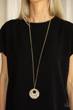 A39 - Pearl Panache Gold Necklace by Paparazzi Accessories on Fancy5Fashion.com