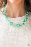 A55 - Ice Queen Green Necklace by Paparazzi Accessories on Fancy5Fashion.com