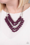 A212 - Bubbly Boardwalk - Purple Necklace by Paparazzi Accessories on Fancy5Fashion.com