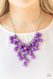 A232 - Serenely Scattered Purple Necklace by Paparazzi Accessories on Fancy5Fashion.com