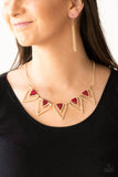 A152 - The Pack Leader Red Necklace by Paparazzi Accessories on Fancy5Fashion.com