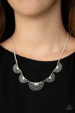 A367 - Fanned Out Fashion Necklace by Paparazzi Accessories on Fancy5Fashion.com