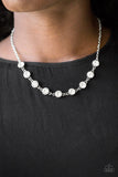 A53 - StarLit Socials White Necklace by Paparazzi Accessories on Fancy5Fashion.com