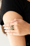 C68 - Modern Millionaire Brass Ring by Paparazzi Accessories on Fancy5Fashion.com