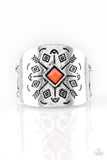 C11 - Here Today Gone Tom-Arrow, Paparazzi Accessories Orange Ring by Paparazzi Accessories on Fancy5Fashion.com