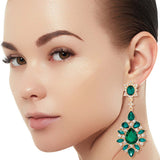 Emerald Drops Green Earrings