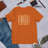 Faith over Fear Unisex Size T-Shirt - Gold by Fancy5Fashion on Fancy5Fashion.com