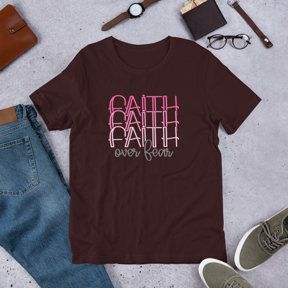 Faith over Fear Tshirt on Fancy5Fashion.com