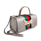 Dark Silver Boxy Satchel Designer Set