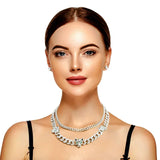 2 Pcs Designer Inspired Necklace Set by Fancy5Fashion on Fancy5Fashion.com
